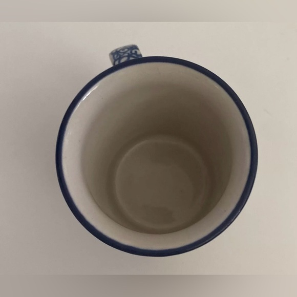 Blue Rose Signed Polish Pottery Spring Blossom 8-10oz  Coffee/Tea Mug - Picture 6 of 9